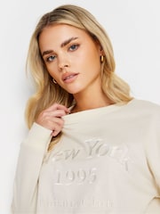 PixieGirl Petite Natural New York Leisure Club Sweatshirt - Image 5 of 6