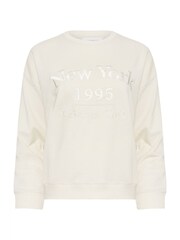 PixieGirl Petite Natural New York Leisure Club Sweatshirt - Image 6 of 6