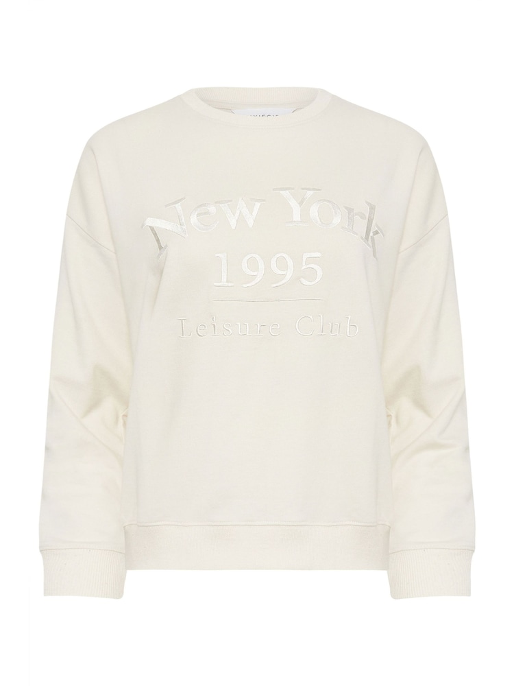 PixieGirl Petite Natural New York Leisure Club Sweatshirt - Image 6 of 6