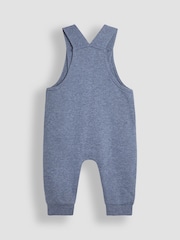 JoJo Maman Bébé Denim Appliqué Pocket Dungarees and Top Set - Image 3 of 6