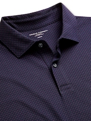 Charles Tyrwhitt Blue Cool Sorona Performance T-Shirt - Image 5 of 6