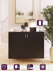 Frank Olsen Midnight Black AVA Two Door SMART Sideboard - Image 3 of 9