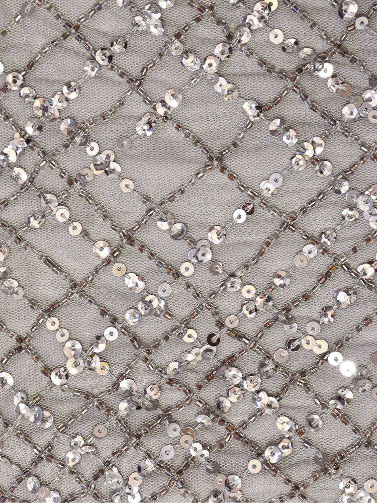 Ro&Zo One Shoulder Beaded Dress - Image 9 of 9