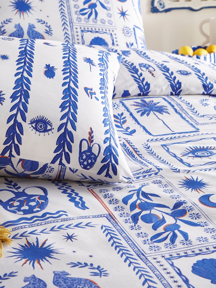 Furn Blue Frieze Abstract Duvet Cover Set - Image 2 of 3