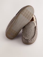 Brown Faux Fur Lined Apron Slippers - Image 6 of 7