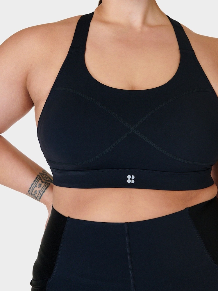 Zwart - Betty - Sweaty medium ondersteunende sportbeha - Image 5 of 6