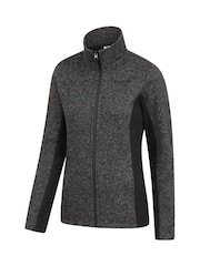 Mountain Warehouse Black Womens Idris Panelled Fleece Jacket - Image 2 of 5