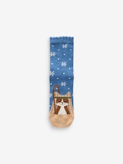 Nativity Cats Christmas Pattern Ankle Socks 4 Pack - Image 3 of 5