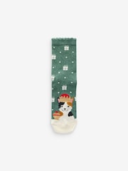 Nativity Cats Christmas Pattern Ankle Socks 4 Pack - Image 4 of 5