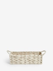 Cream Woven Plastic Slimline Tray - Image 3 of 3