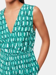 Whistles Green Linked Smudge Lorna Jumpsuit - Image 3 of 5