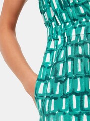 Whistles Green Linked Smudge Lorna Jumpsuit - Image 4 of 5