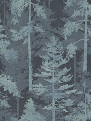 Graham & Brown Blue Norse Forrest Wallpaper - Image 2 of 3