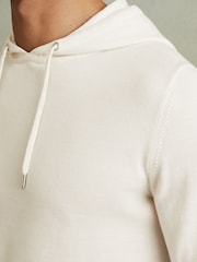 Reiss Snow Holland Merino Wool Drawstring Hoodie - Image 3 of 5