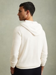 Reiss Snow Holland Merino Wool Drawstring Hoodie - Image 4 of 5