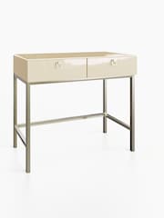 Frank Olsen Antique White Lyra SMART Two Drawer Console Table - Image 3 of 9