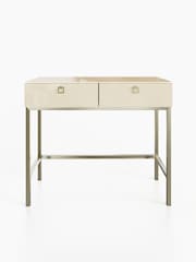Frank Olsen Antique White Lyra SMART Two Drawer Console Table - Image 6 of 9