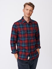 Aubin Crowle Flannel Check Shirt - Image 1 of 4