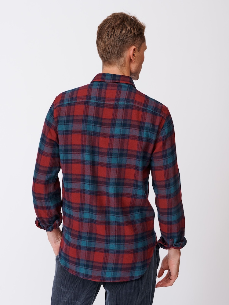 Aubin Crowle Flannel Check Shirt - Image 2 of 4
