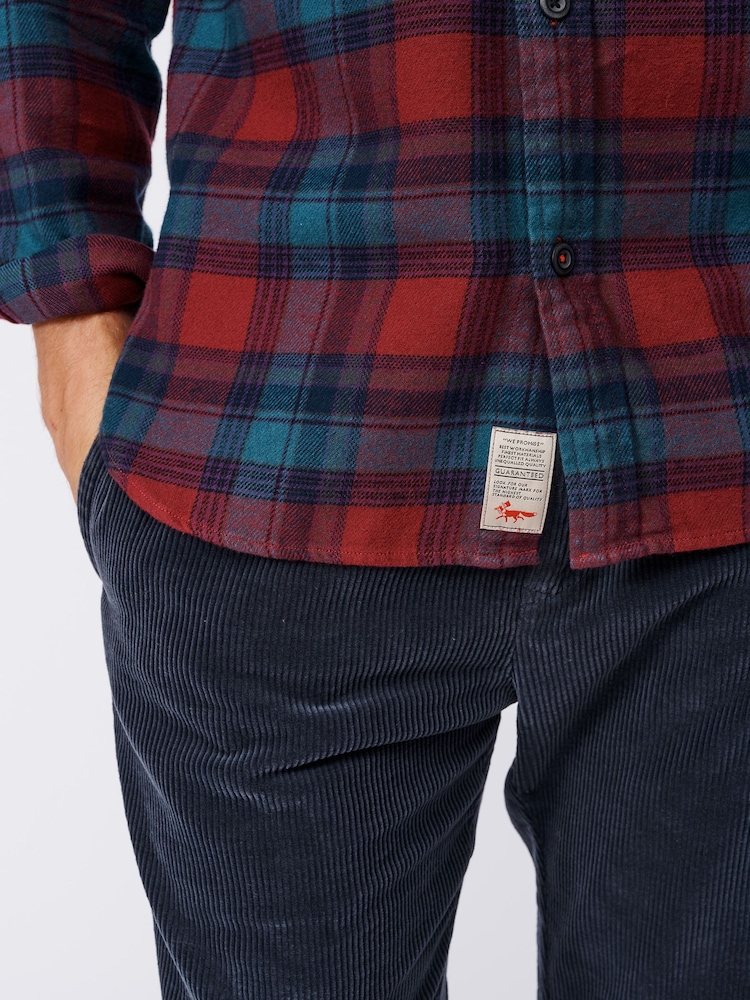 Aubin Crowle Flannel Check Shirt - Image 4 of 4