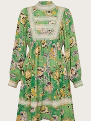 Monsoon Green Juliet Floral Dress - Image 5 of 5