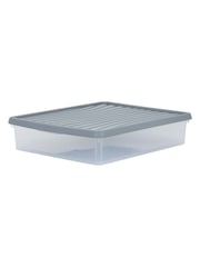 Wham Clear Set of 6 14.75L Stackable Plastic Storage Box & Lid - Image 2 of 5
