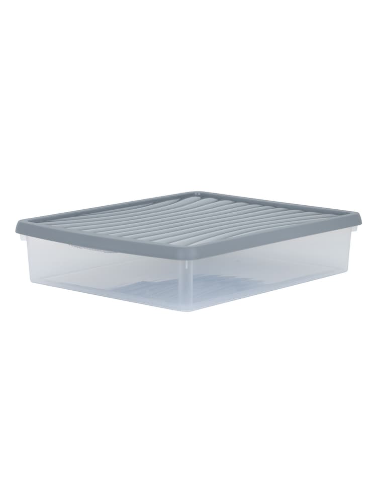 Wham Clear Set of 6 14.75L Stackable Plastic Storage Box & Lid - Image 2 of 5