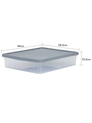 Wham Clear Set of 6 14.75L Stackable Plastic Storage Box & Lid - Image 5 of 5