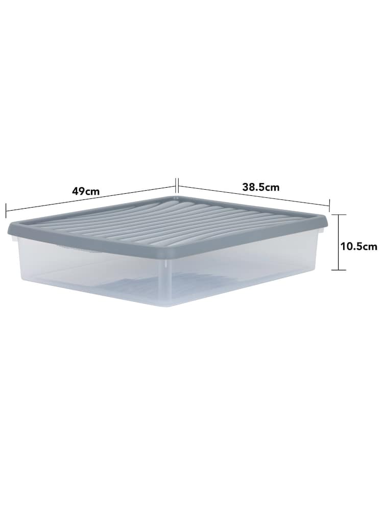 Wham Clear Set of 6 14.75L Stackable Plastic Storage Box & Lid - Image 5 of 5