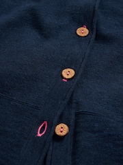 White Stuff Blue Naria V-Neck Cardigan - Image 7 of 7
