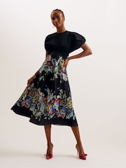 Платье из ткани понте с юбкой миди Ted Baker Maulina - Изображение 1 из 4