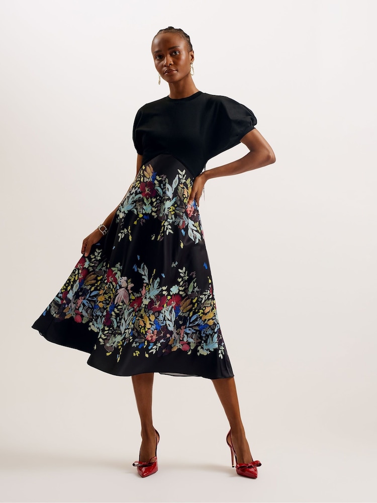 Платье из ткани понте с юбкой миди Ted Baker Maulina - Изображение 1 из 4