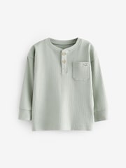Navy/Camel Plain 3 Pack Relaxed Fit Pyjamas (9mths-12yrs) - Image 10 of 12