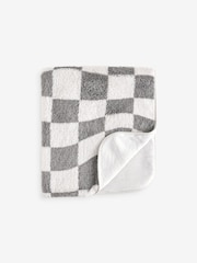 Grey/White Fleece Baby Blanket - Image 1 of 5
