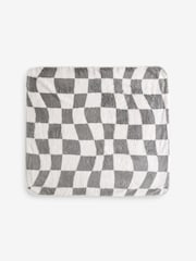 Grey/White Fleece Baby Blanket - Image 2 of 5