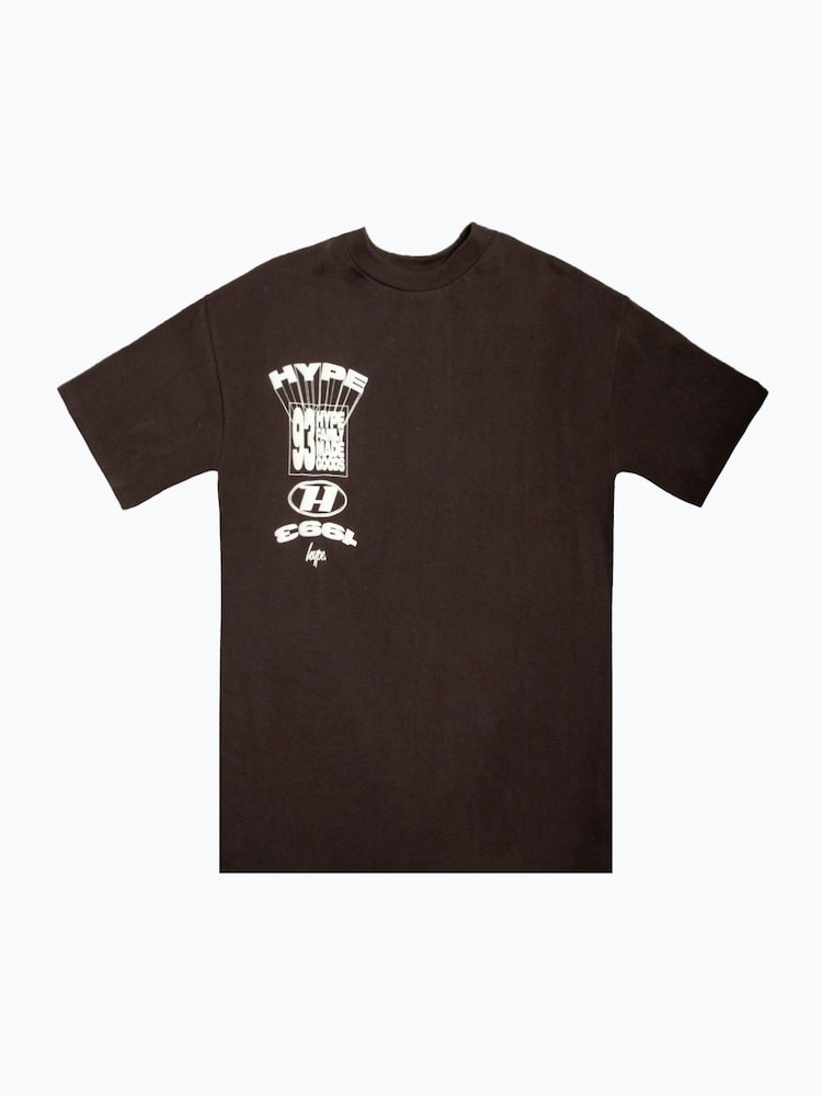 Hype. Boys Brown  Stack T-Shirt - Image 1 of 2
