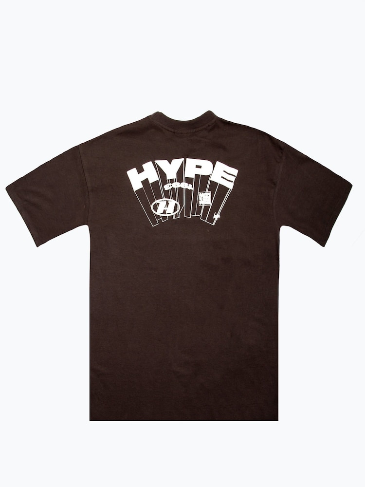 Hype. Boys Brown  Stack T-Shirt - Image 2 of 2