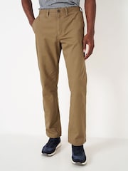 Crew Clothing Brown Vintage 100% Cotton Chinos - Image 2 of 3