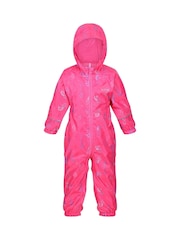 Regatta Pink Pobble Waterproof Puddlesuit - Image 1 of 4