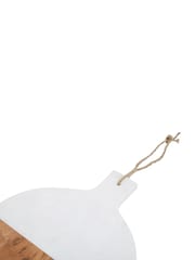 Maison by Premier White Large Marble And Acacia Wood Paddle Board - Image 3 of 4