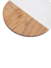Maison by Premier White Large Marble And Acacia Wood Paddle Board - Image 4 of 4