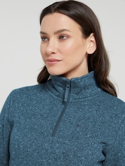 Mountain Warehouse Blue Womens Idris Half Zip Fleece - Image 2 of 5