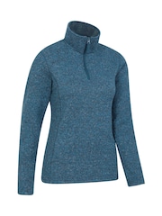 Mountain Warehouse Blue Womens Idris Half Zip Fleece - Image 4 of 5