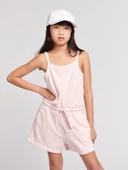 Jack Wills Relaxed Fit Girls Pink Playsuit - Image 1 of 8
