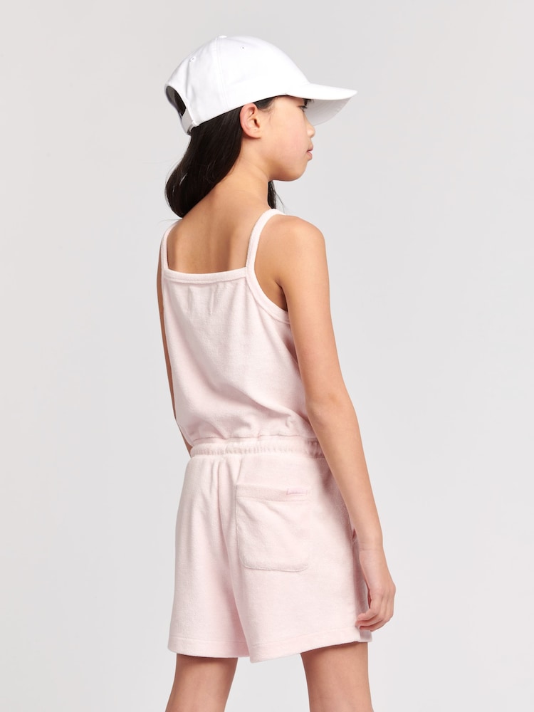 Jack Wills Relaxed Fit Girls Pink Playsuit - Image 3 of 8