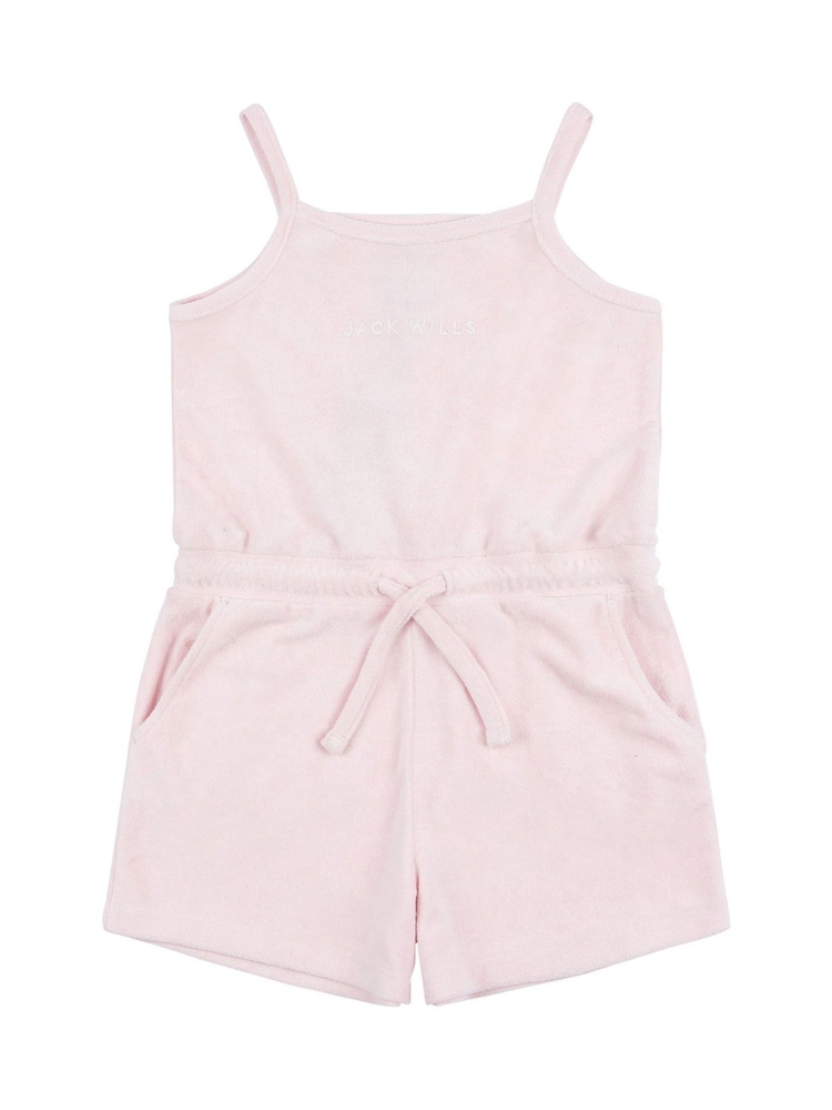 Jack Wills Relaxed Fit Girls Pink Playsuit - Image 6 of 8