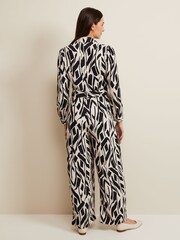 Phase Eight Black Petite Constance Geo Jumpsuit - Image 2 of 8