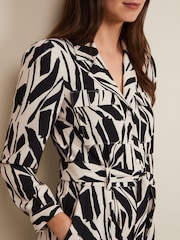 Phase Eight Black Petite Constance Geo Jumpsuit - Image 5 of 8