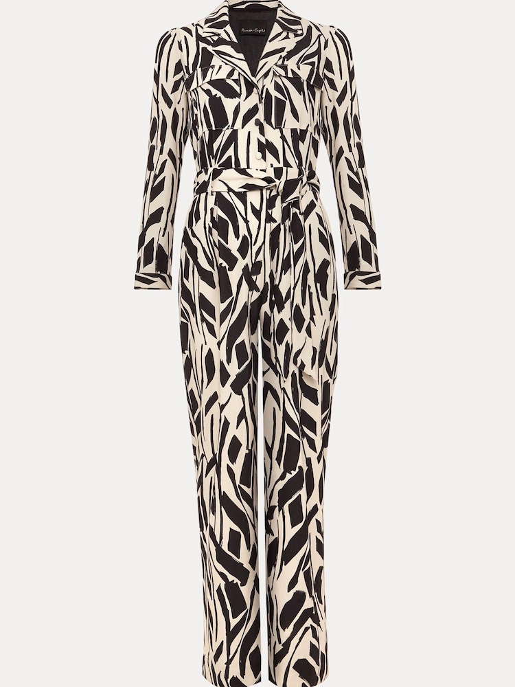Phase Eight Black Petite Constance Geo Jumpsuit - Image 8 of 8