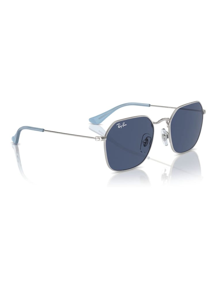 Ray-Ban Junior Silver Tone Rj9594S Irregular Sunglasses - Image 1 of 6 Ray-Ban Junior Silver Tone Rj9594S Irregular Sunglasses - Image 1 of 6